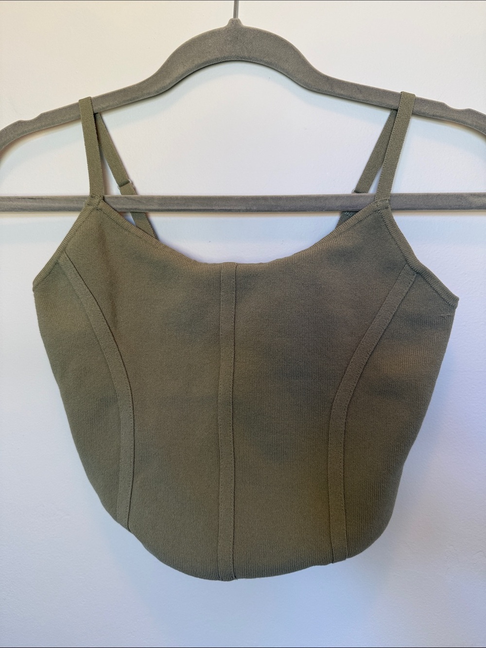 Pacsun Olive Green Structured Stretch Cami